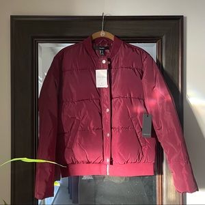 NWT- Burgundy Forever 21 Puffer Jacket